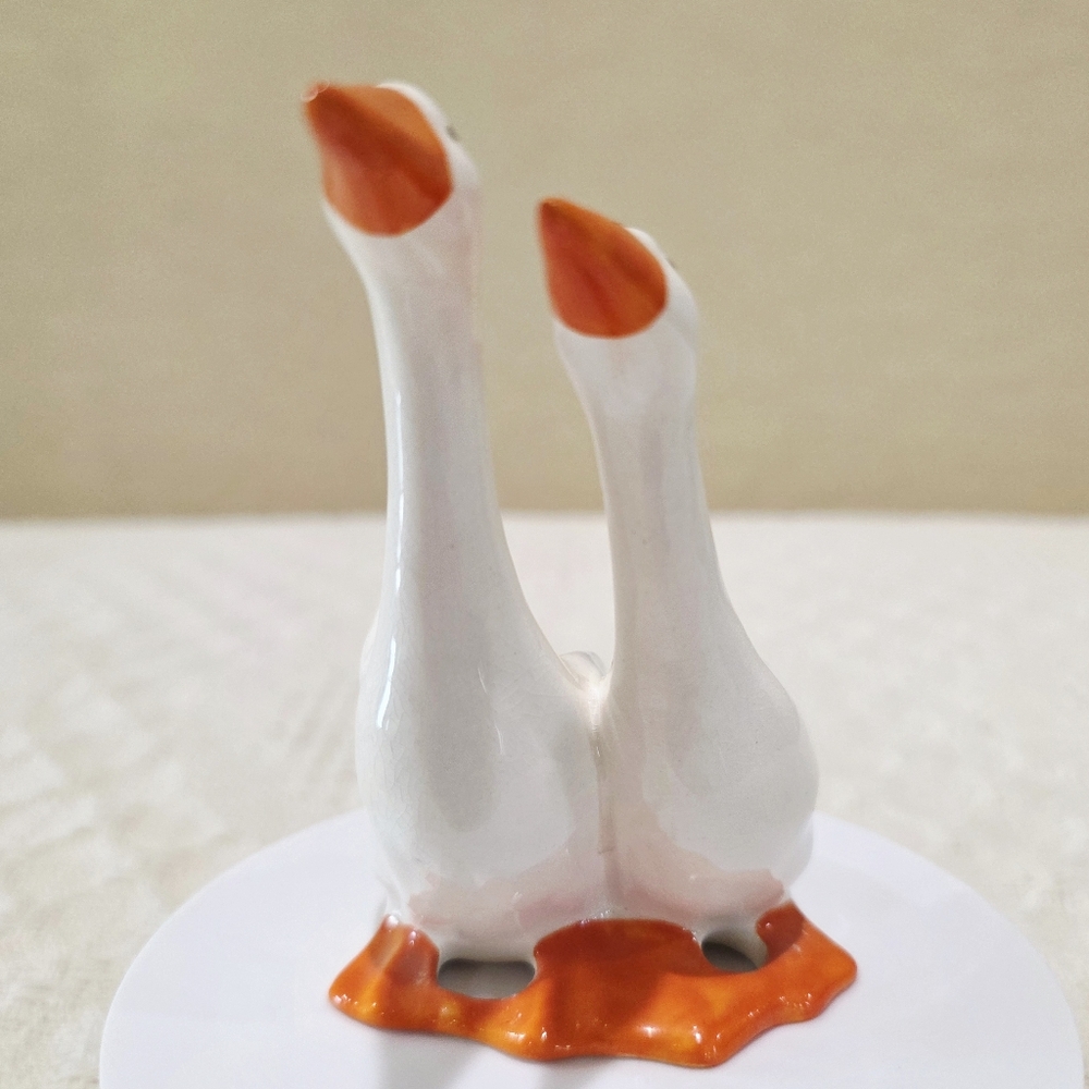 1940's Beswick England Two Geese Mom Dad #820 by Arthur Gredington - Picture 8 of 12